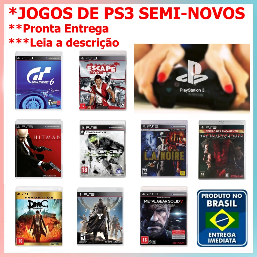 Jogo Ps3 Original, Jogo de Videogame Play Station 3 Usado 92063480