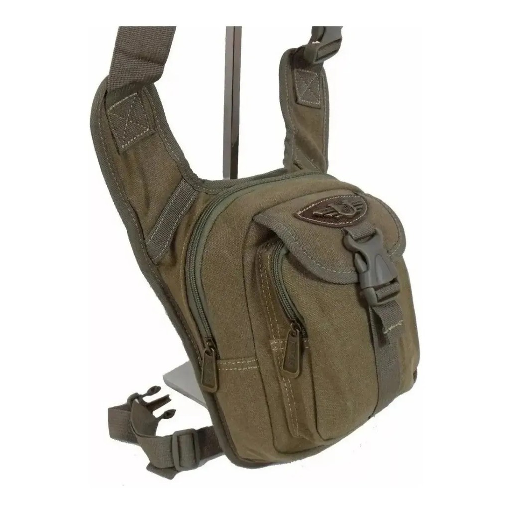 Pochete Perna Cartucheira Transversal Lona Resistente Ja8011