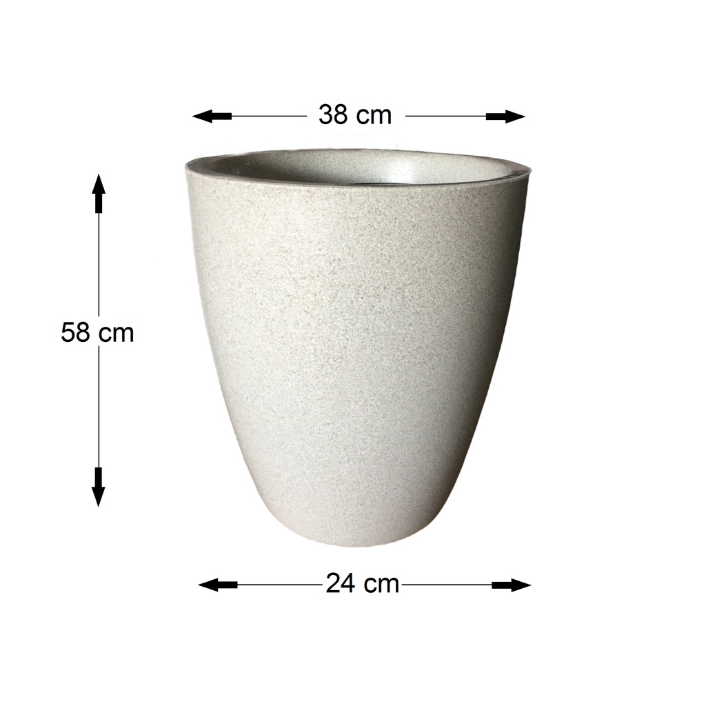 Vaso Alto de Polietileno para Plantas Área Interna e Piscina - Verde Garden  - Tudo para seu Paisagismo