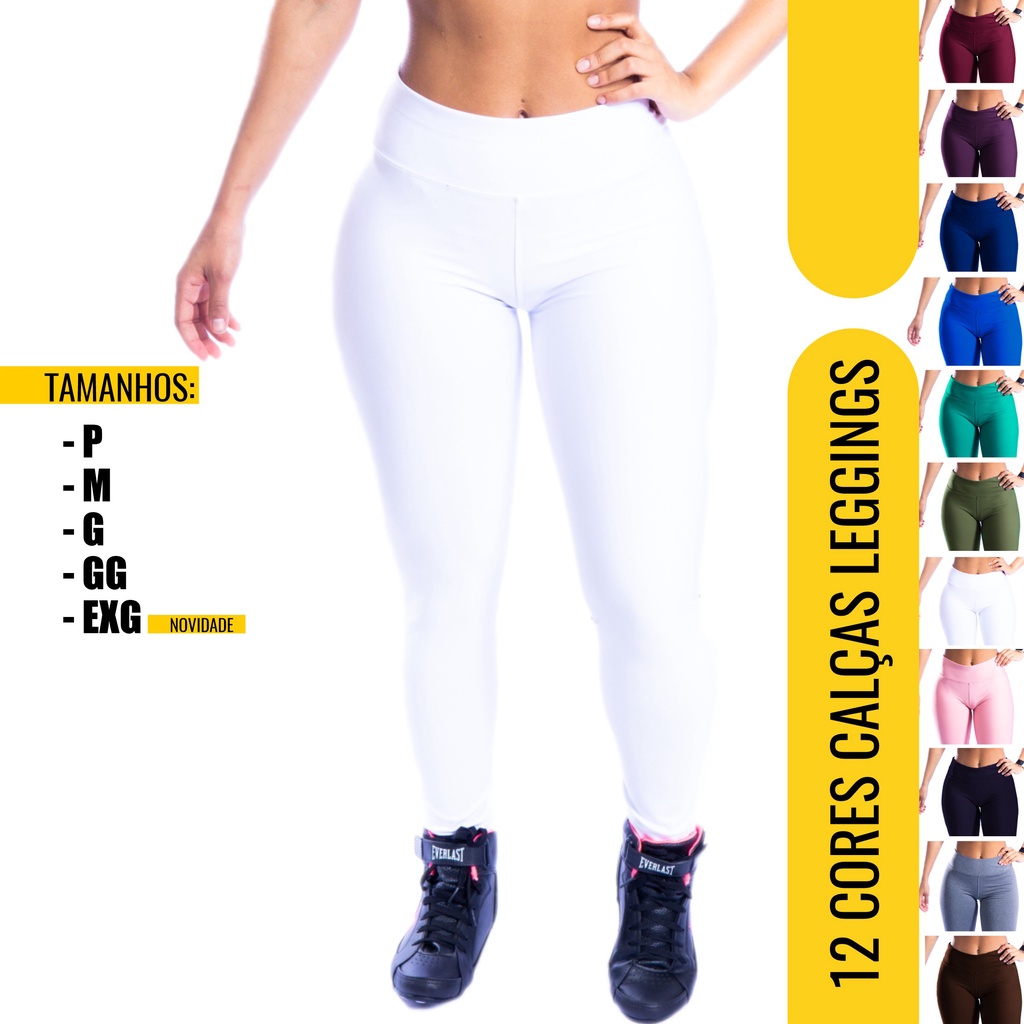 Calça Legging Fitness Suplex Marrom, Moda LLevo