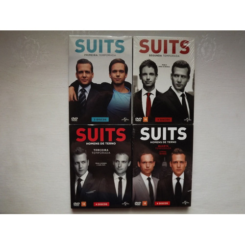 Box Dvd Suits 1ª A 4ª Temporadas - Novos -originais-lacrados