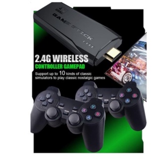 Video Game Stick 4k 32G/64G 3mil/10mil Jogos Retro Antigo 2 Controladores Sem Fio Console Original