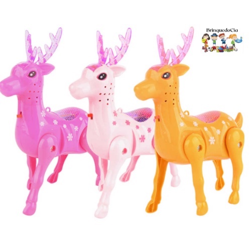 Cervo/Cavalo de Brinquedo Com Som e Luz Musical