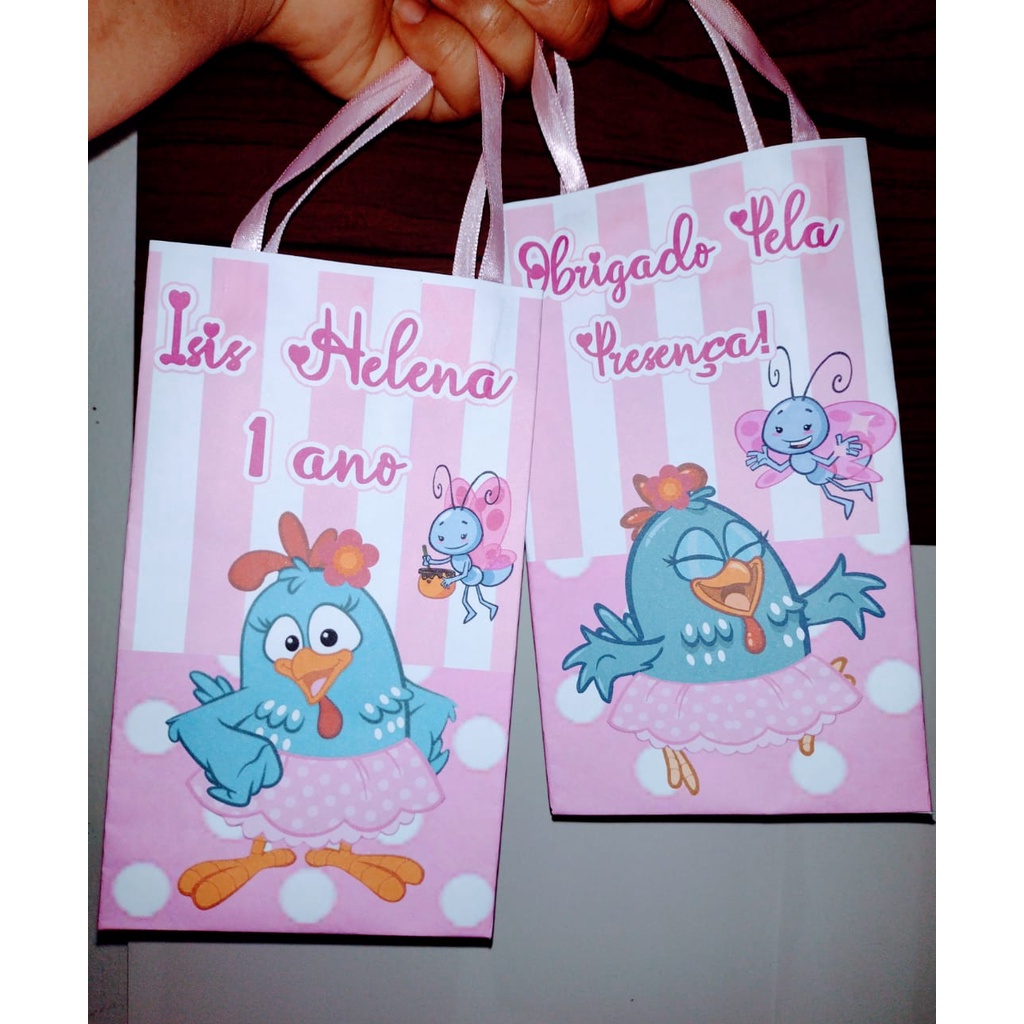 30 Sacolinhas P Personalizadas para Festa Lembrancinha qualquer tema