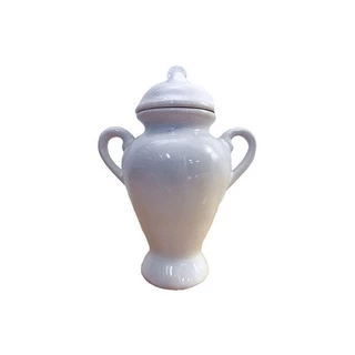 Quartinha Branca c/ asa de porcelana Nº 1
