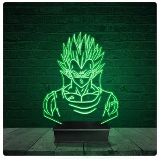 Luminária Abajur Acrílico Led - Dragon Ball