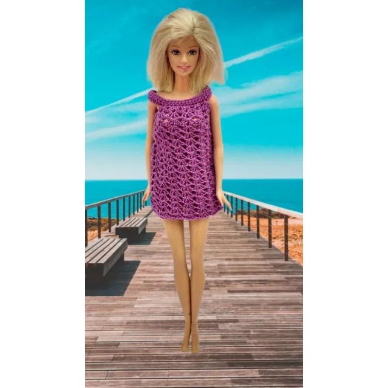 Roupa de boneca em crochet #barbie #doll #clothes