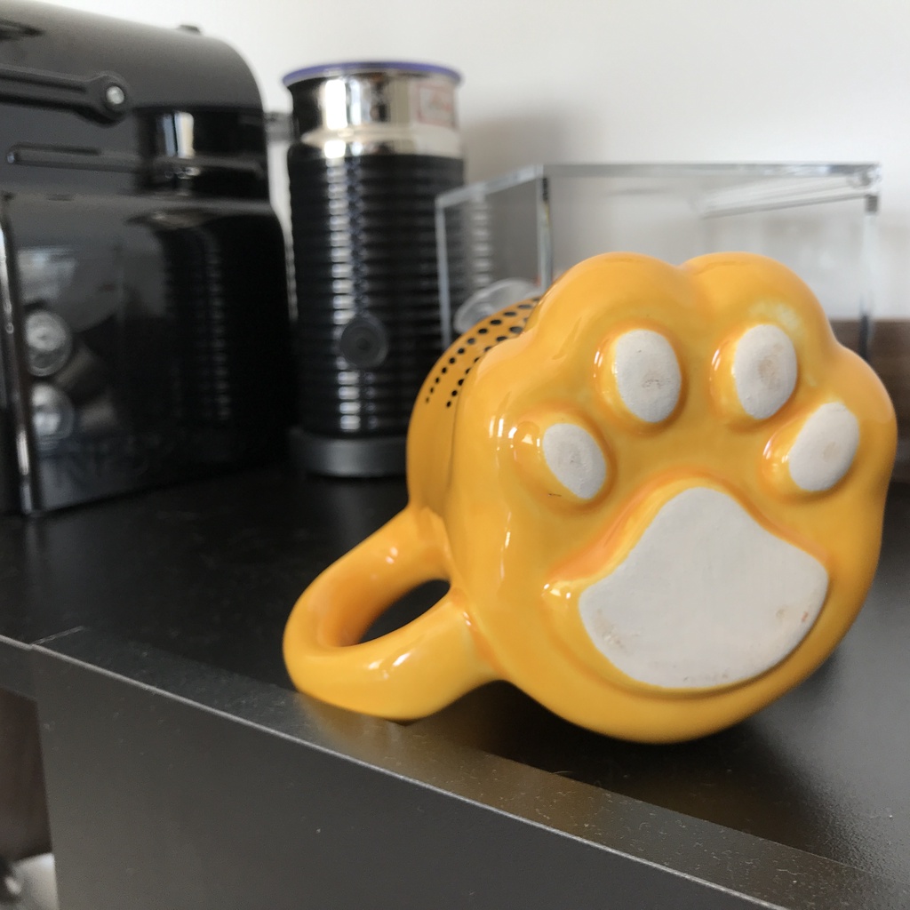 Caneca Pata Garfield 3D 350 Ml Patinha Gatinho Personalizada Desenho Produto Oficial Nickelodeon