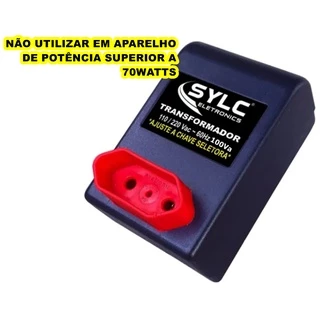 Conversor Transformador Bivolt 100va 110-220v Ou 220-110v 70w