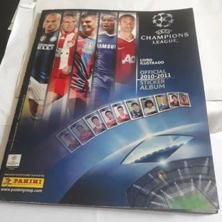 álbum figurinhas champions league 2010/11 coladas