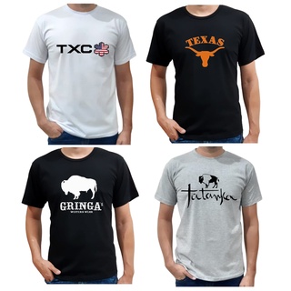 Kit 4 Camisetas Masculina Country Texas Rodeio Moda Peão Cowboy