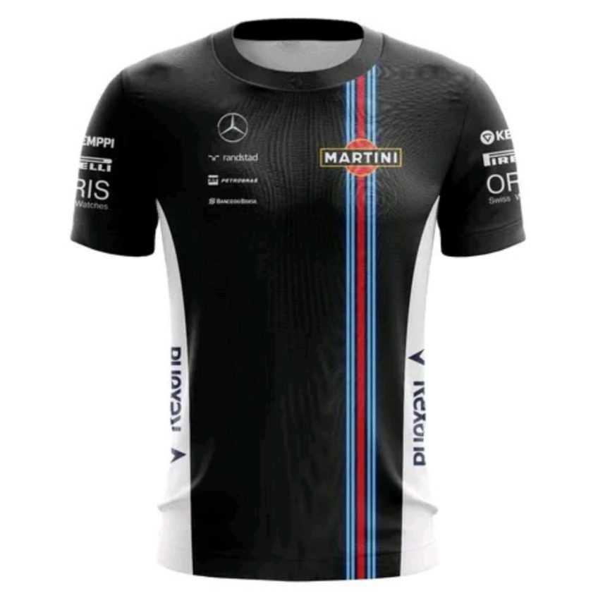 camisa Martini Willians Preta F1 Team Dryfit