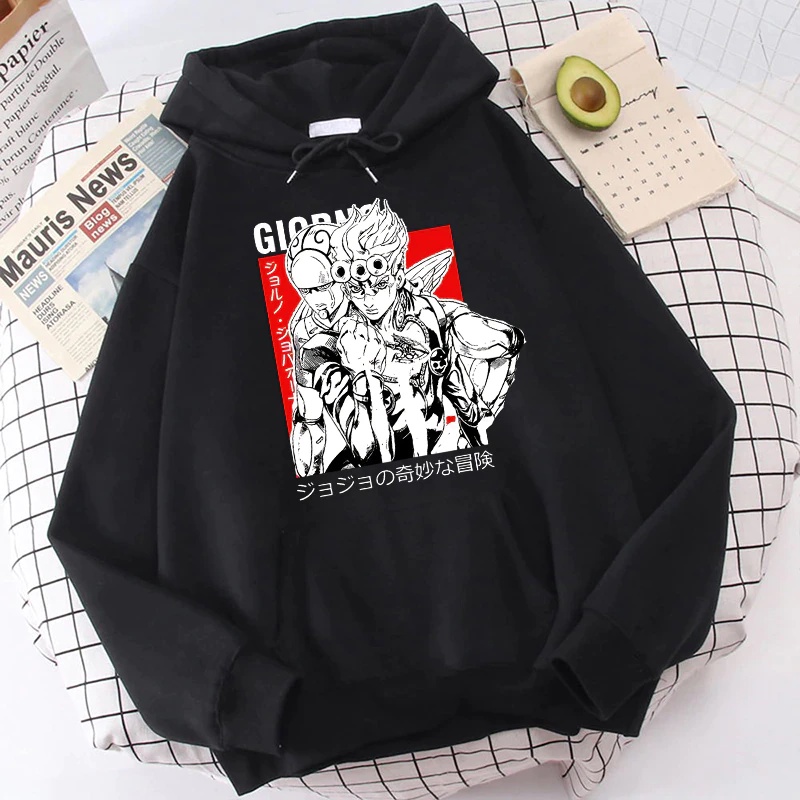 Moletom Blusa Jojo Bizarre Adventure Giornno Giovanna Stand Anime REF003