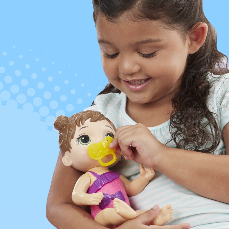 Boneca Baby Alive Banho Carinhoso Morena - Para brincar dentro e