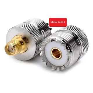 Adaptador Conector Uhf Fêmea So239 X Sma Fêmea Ht Baofeng