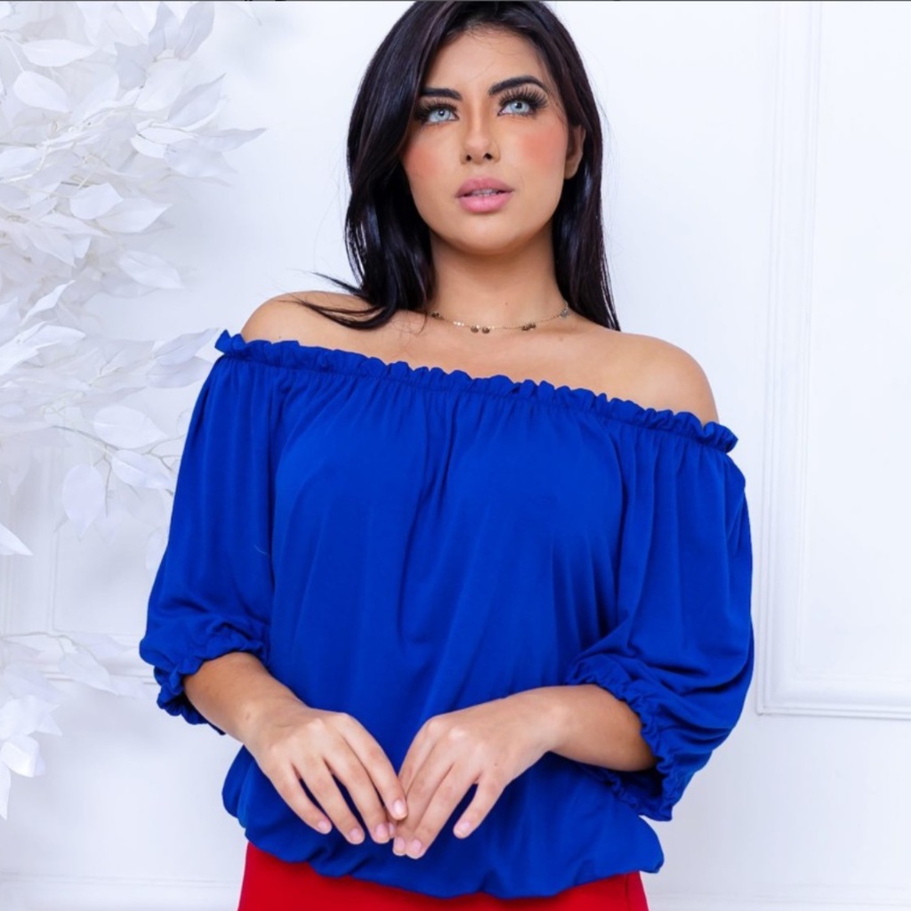 Blusa Ciganinha Ombro A Ombro CIGANA | Shopee Brasil