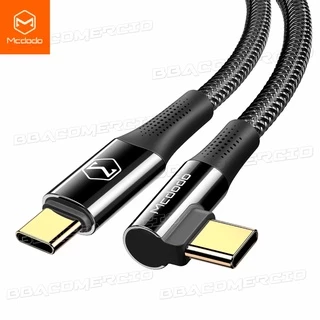 Cabo Usb-c Para Tipo-c Turbo Em L Pd 100w 20v 5a Mcdodo 2m