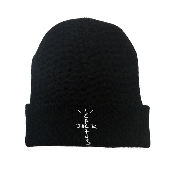Touca Gorro Cactus jack Travis Scott escrita em branco