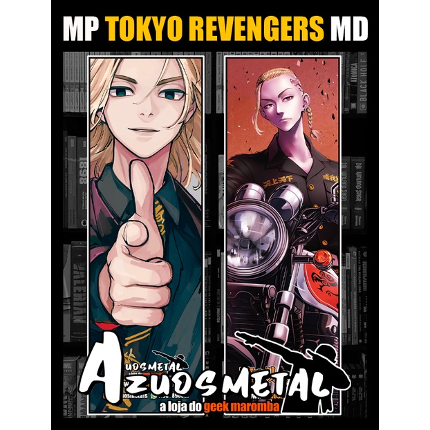 Quadro Decorativo Anime Tokyo Revengers Mangá 10 peças Sala/Quarto