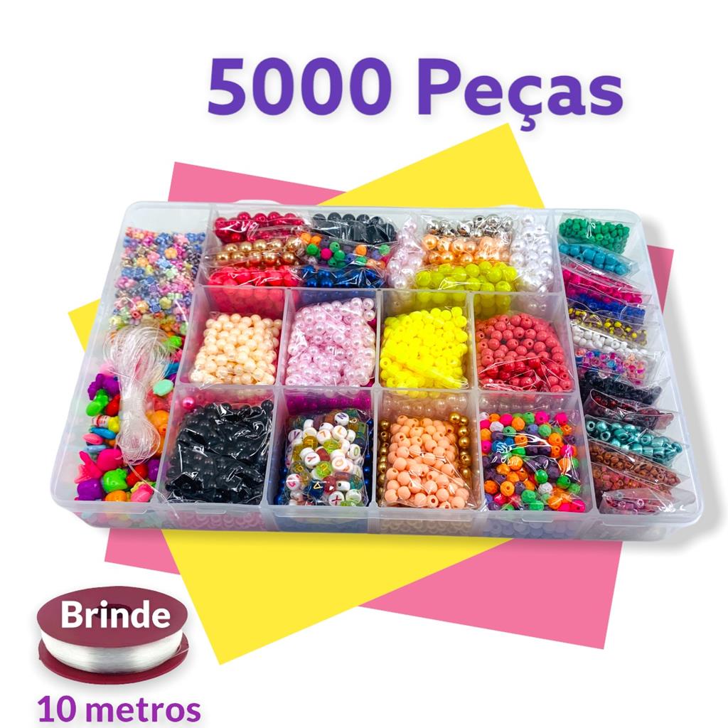 Kit Micangas Bijuteria Completa- 5000 Pecas + Brinde | Shopee Brasil