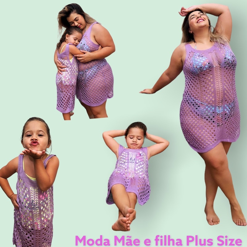 Roupa mãe e filha sales plus size