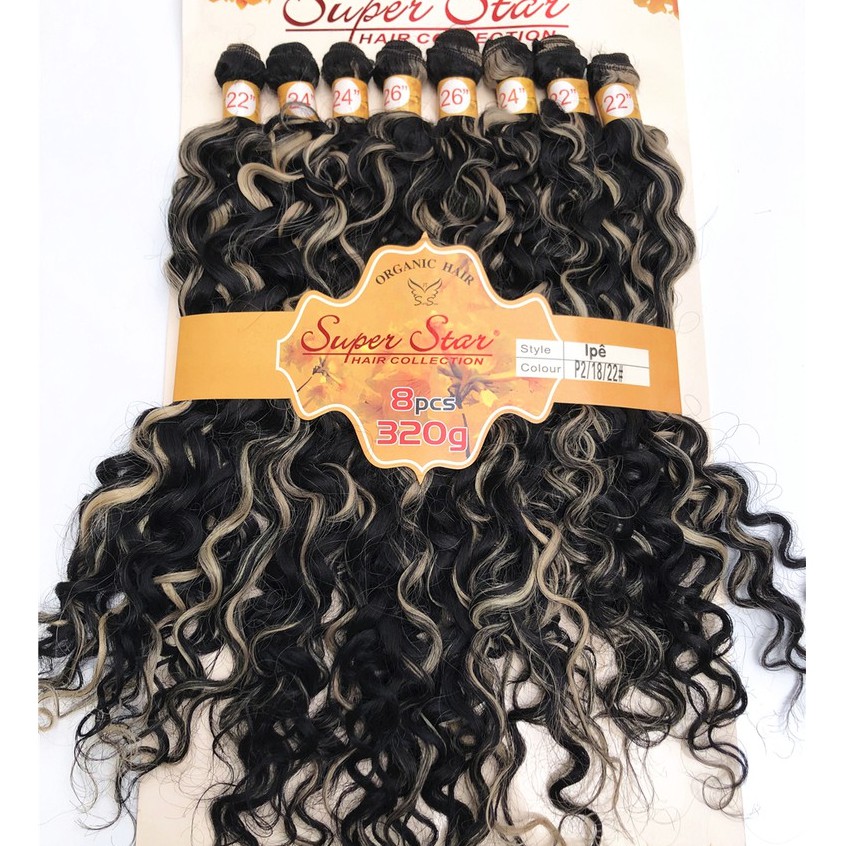 Cabelo Cacheado Organico Crochet Braids Super Star 100 Gramas 50