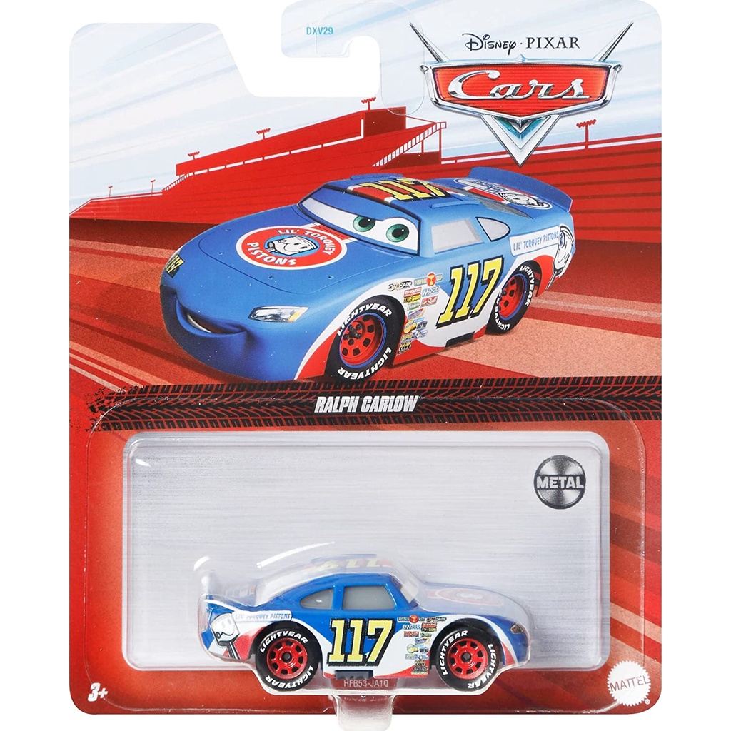 Disney Cars Ralph Carlow 117 Piston Corredor Lil Torquey Mattel