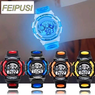 Relógio LED Infantil À Prova D'água Para Crianças , Meninos E Meninas Com Display Multifuncional Luminoso em Oferta na Shopee