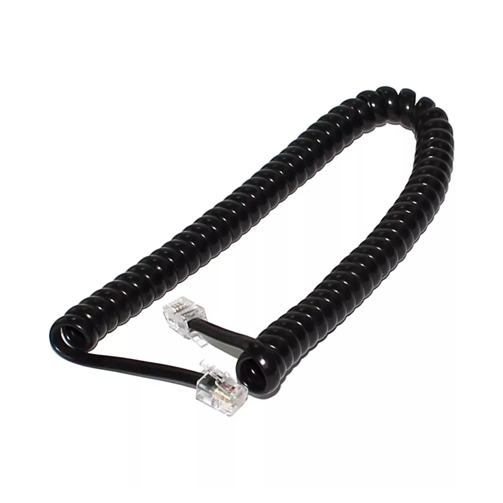 Cabo para Telefone Espiral Preto RJ11 1,0M Connect Pro 018-0301 ...