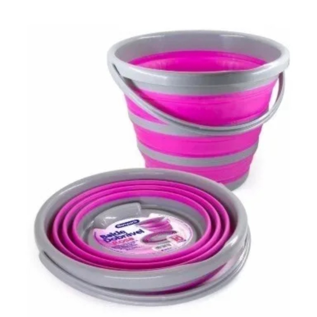 Balde Retrátil Dobrável 5 litros | Shopee Brasil