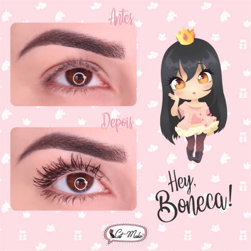 Cilios de boneca feito em casa com produtos que comprei na shopee