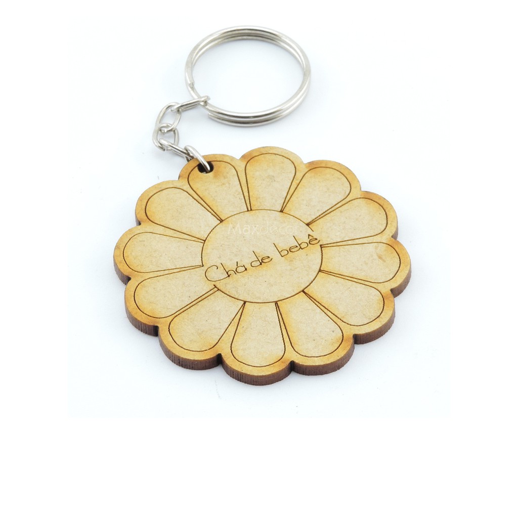 Chaveiros Personalizado Lembrancinha Mdf Maternidade - Margarida 2