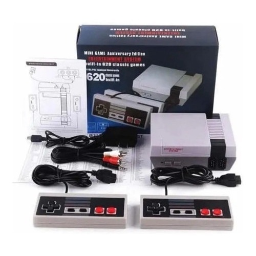 Mini Video Game Retro Emulador Super Mini Sfc Com 620 Jogos Classicos 8 bit  02 Controles Nintendo