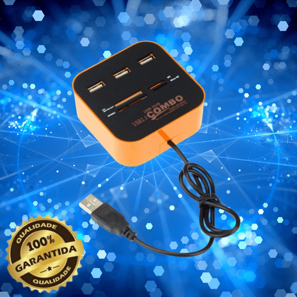 COMBO - Hub USB Portátil 2.0 de Alta Qualidade | Shopee Brasil