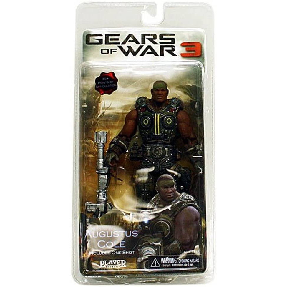 Action Figure Neca Gears Of War 3 Augustus Cole Novo Original e Lacrado