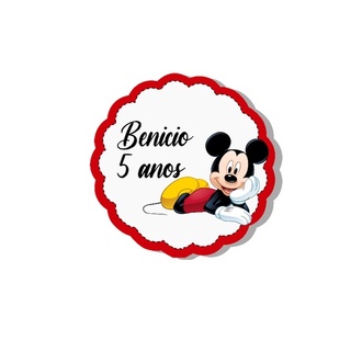 20 Adesivos Mickey personalizado