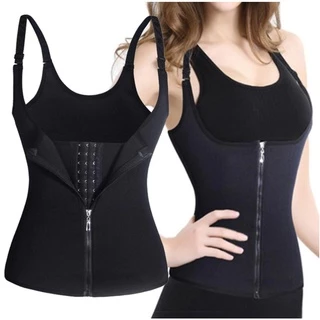 Cinta Dupla Modeladora Colete Abdominal Feminina Duplo Ajuste