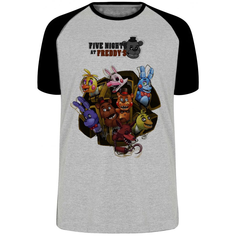 Blusa Camiseta Manga Longa 10 Five Nights at Freddy's Jogo