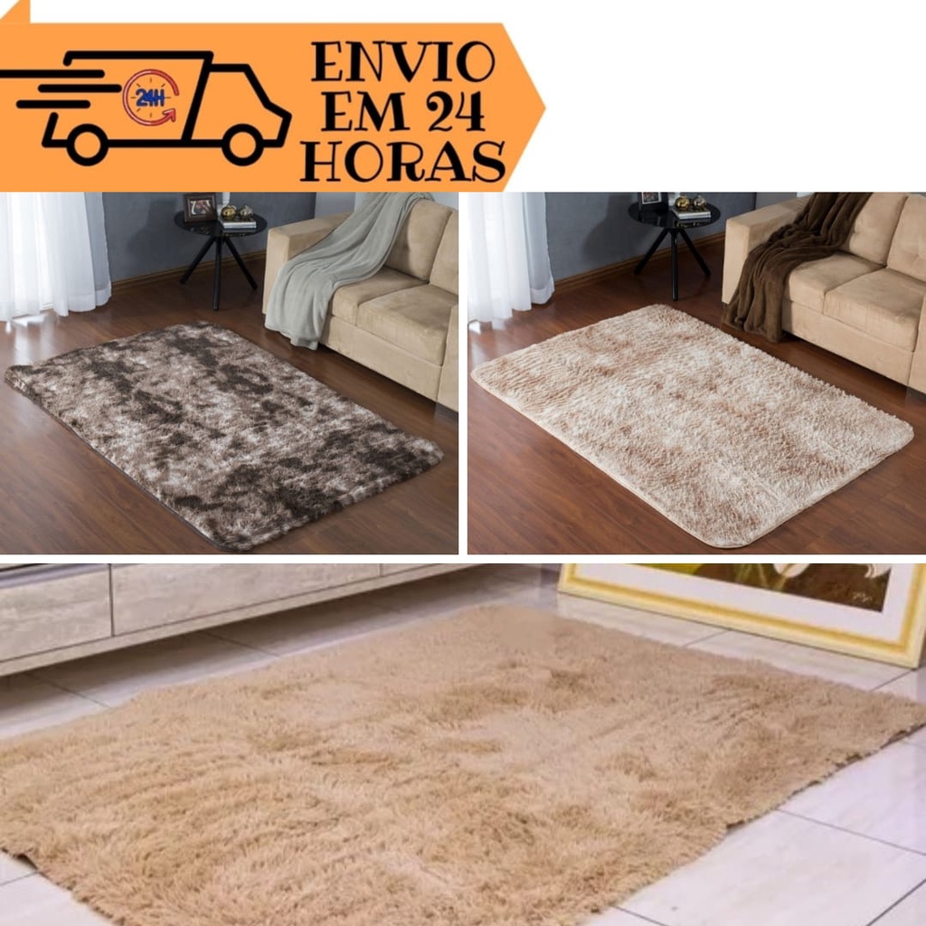 Tapete Peludo Felpudo De Sala Ou Quarto Luxo 2,00 X 1,50
