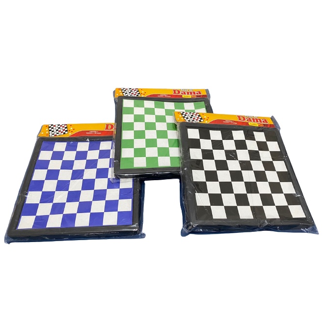 Jogo de Dama/Trilha Escolar AX Esportes 32x32cm Tabuleiro em