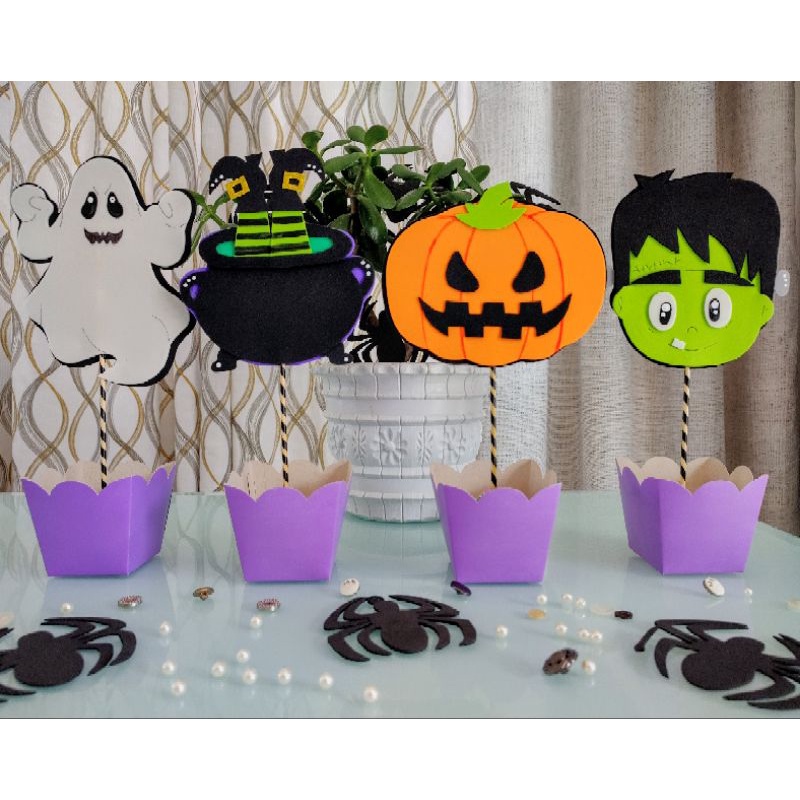 Kit 10 Centros de Mesa Halloween (Feito por Shopee Brasil