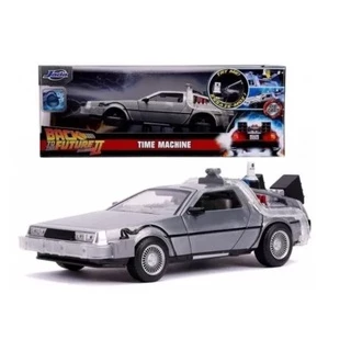 Miniatura Delorean De Volta Para o Futuro 2 Com Luzes - 1/24 - Jada