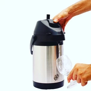 Garrafa Termica em inox Duplo 2.5 Litros Para Terere Sucos Bebidas Geladas Com Alavanca em Oferta na Shopee