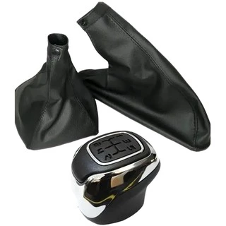 Kit Bola de Cambio c/ Coifa + Coifa Freio Mão Fiat Palio