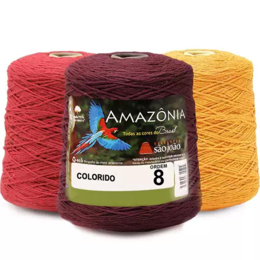 Barbante São João Amazônia Para Tapetes | Fio 8 | 2 kg | Shopee Brasil