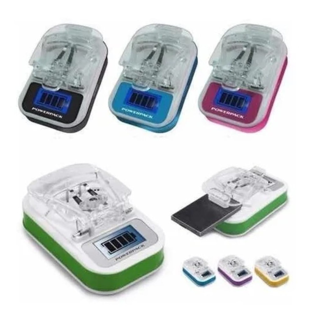 Carregador Universal De Bateria Celular Carga Externa Lcd Turbo ...