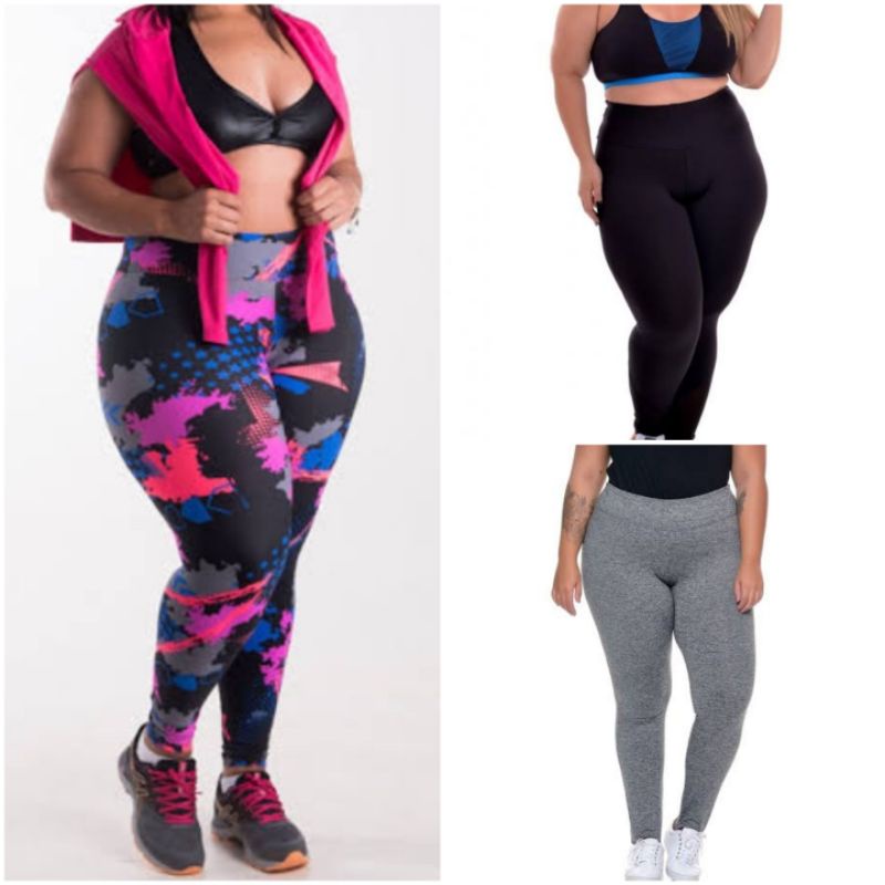 Calça Legging Leg Plus Size Academia Fitness Musculaçao Ginástica. Roupa de  Academia