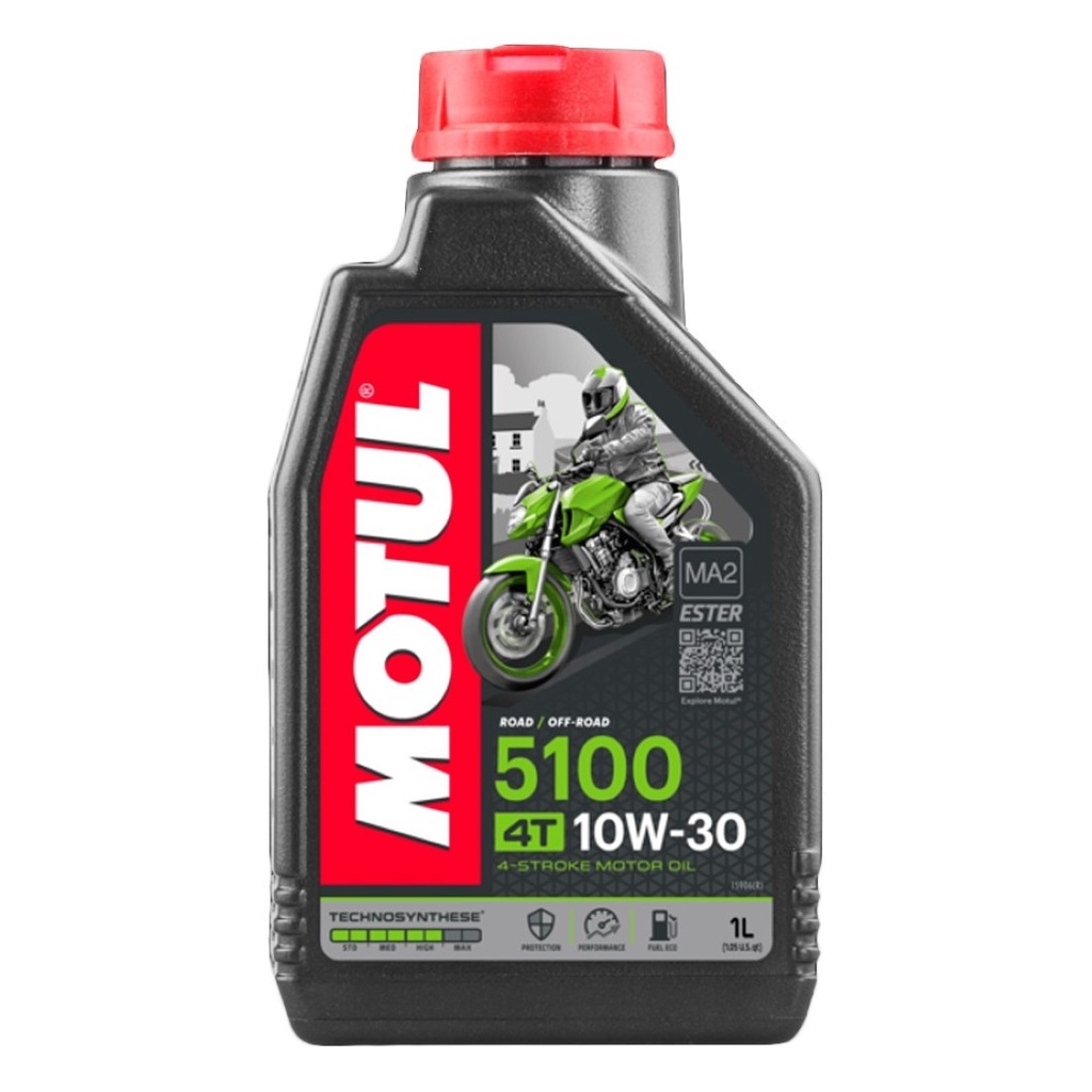 Oleo Semissintetico Motor Motos Motul 5100 10w30 Api Sl Sj Sh Sg Honda Lead 110 Pcx 150 Titan Fan Cargo Start Injeção Cb 500 Cb 600 Hornet - 1 Litro