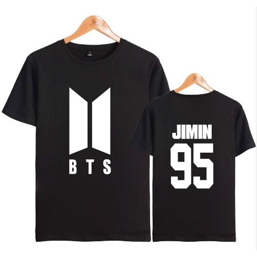 Camiseta Bts Logo Novo - Camisa Kpop masculina Jimin 95 | Shopee