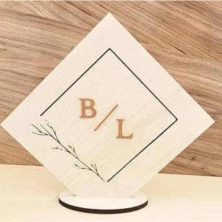 Topo de Bolo Personalizado Decoração Casamento Noivos e Mdf 6mm
